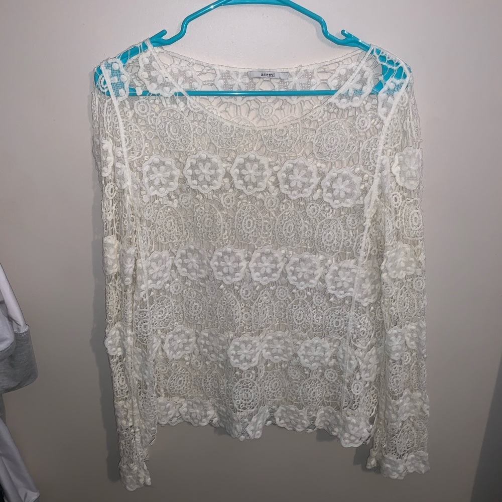 Long sleeve see through shirt!
